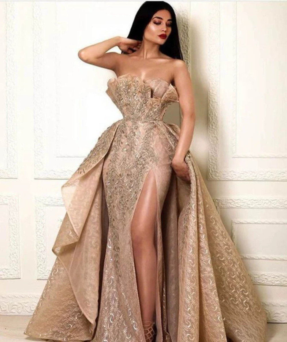 ZARA Dunhuang Sexy Elegant Strapless Flared Evening Gown